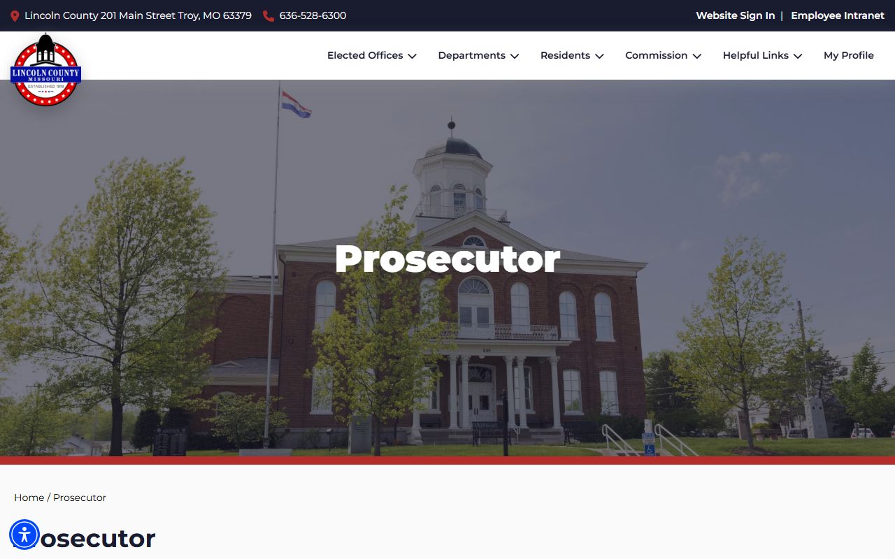 Lincoln County Prosecuting Attorney page for court records after jail arrest
